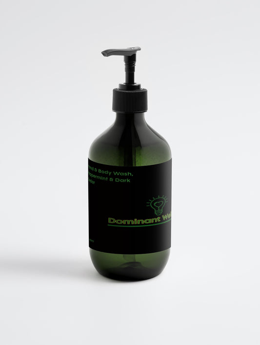 Hand & Body Wash, Peppermint & Dark Cedar